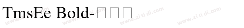 TmsEe Bold字体转换